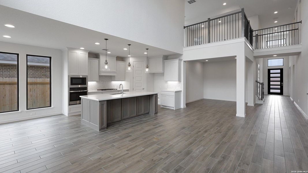 Furnished interior view inside a new home in Haby Hill, San Antonio (Image 14).