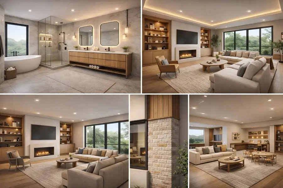 View of a document with a collage of images View of a document with a collage of images