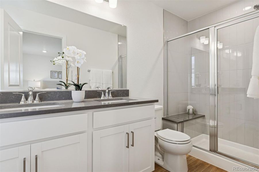 Upper Level: Primary Bathroom Upper Level: Primary Bathroom