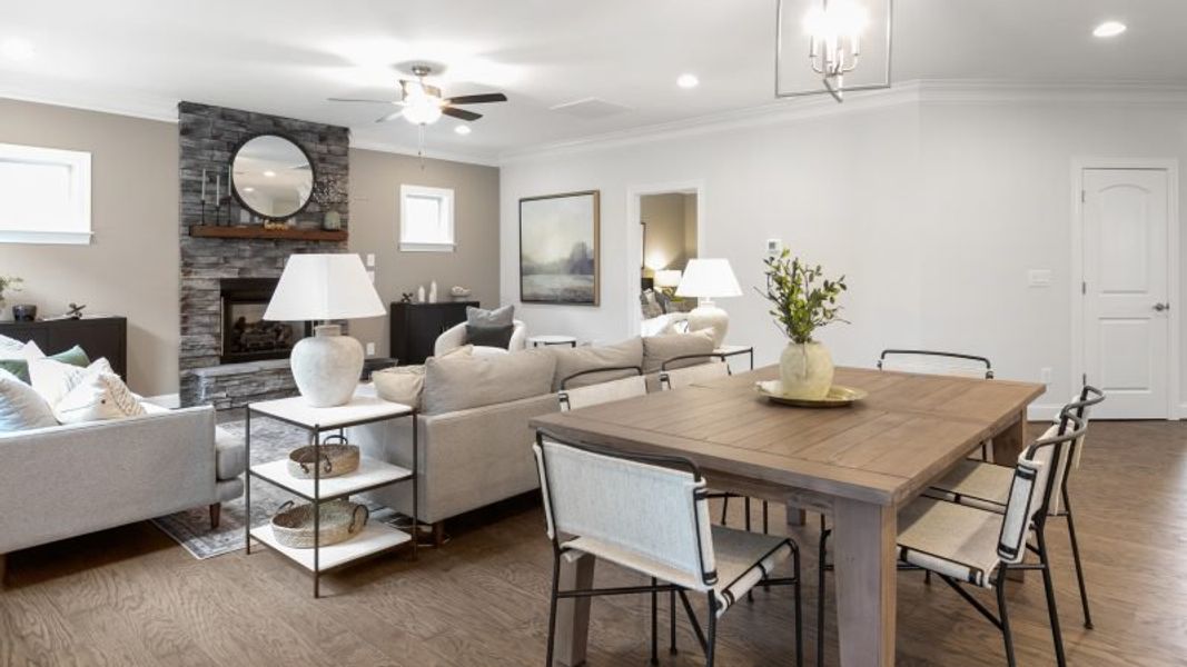 Furnished interior view inside a new home in Preserve at Carriage Cove, Oak Ridge (Image 34).
