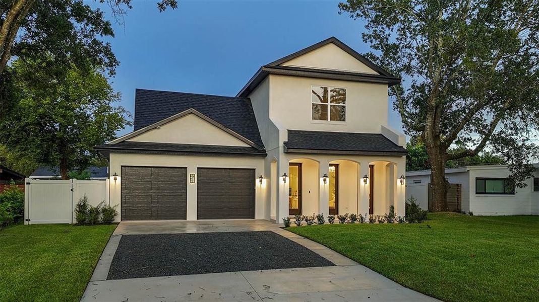 Front exterior of a new home in , Winter Park, FL, highlighting curb appeal (Image 34).