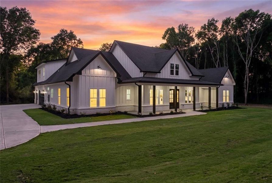 Front exterior of a new home in , Monroe, GA, highlighting curb appeal (Image 31).