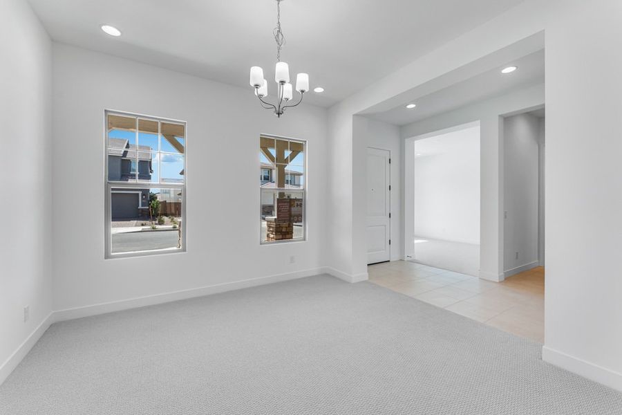 Representative unfurnished interior of a home built from the Denali by Taylor Morrison in Ellsworth Ranch Voyage Collection, Queen Creek (Image 31).