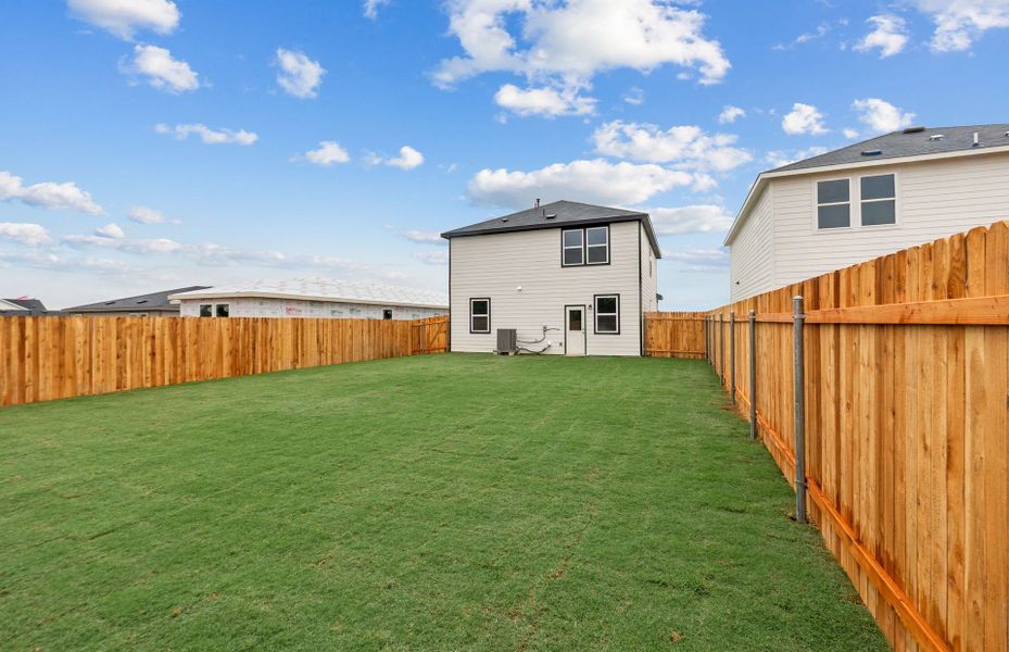 Exterior details and patio area of a home in Larson Crossing, Elgin (Image 22).