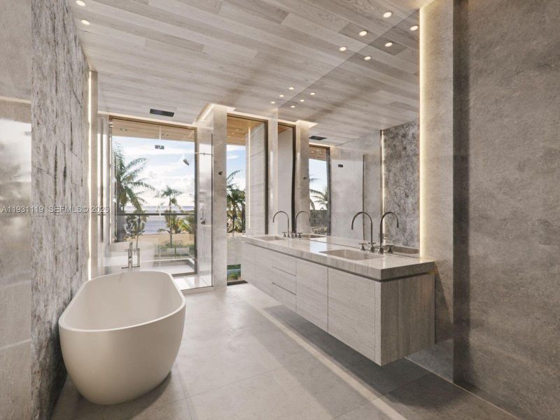 Furnished interior view inside a new home in , Pompano Beach (Image 9).