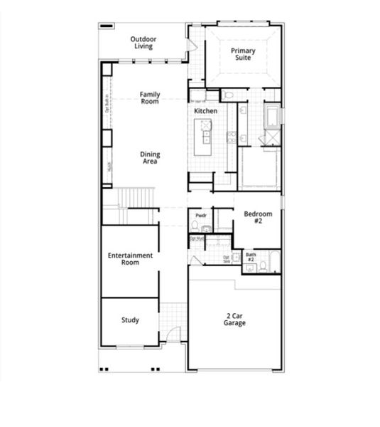 2D floor plan layout for the Kent Plan by Highland Homes in Goodland: 53ft. lots, Midlothian, TX (Image 27). 2D floor plan layout for the Kent Plan by Highland Homes in Goodland: 53ft. lots, Midlothian, TX (Image 27).