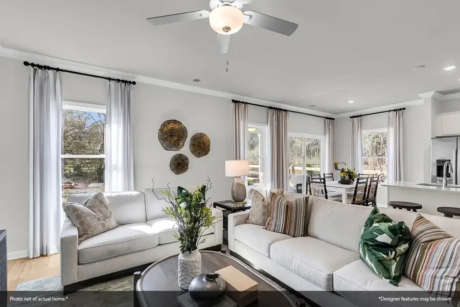 Furnished interior view inside a new home in Central Creek, Goose Creek (Image 9).