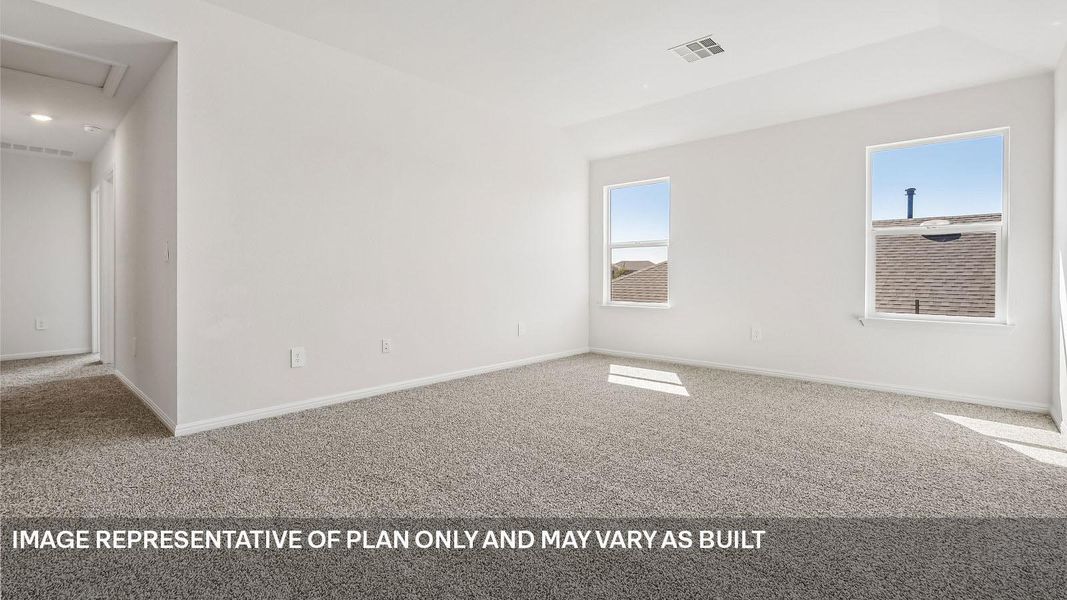 Spacious, unfurnished interior of a new home in Bar W Ranch, Leander (Image 27).