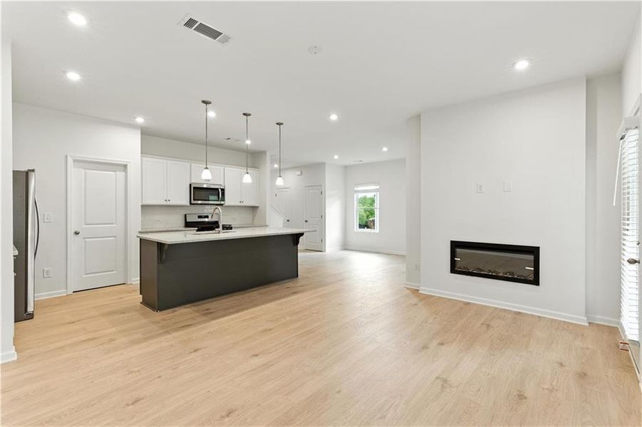 Furnished interior view inside a new home in The View at Groover’s Lake, Lithia Springs (Image 6).