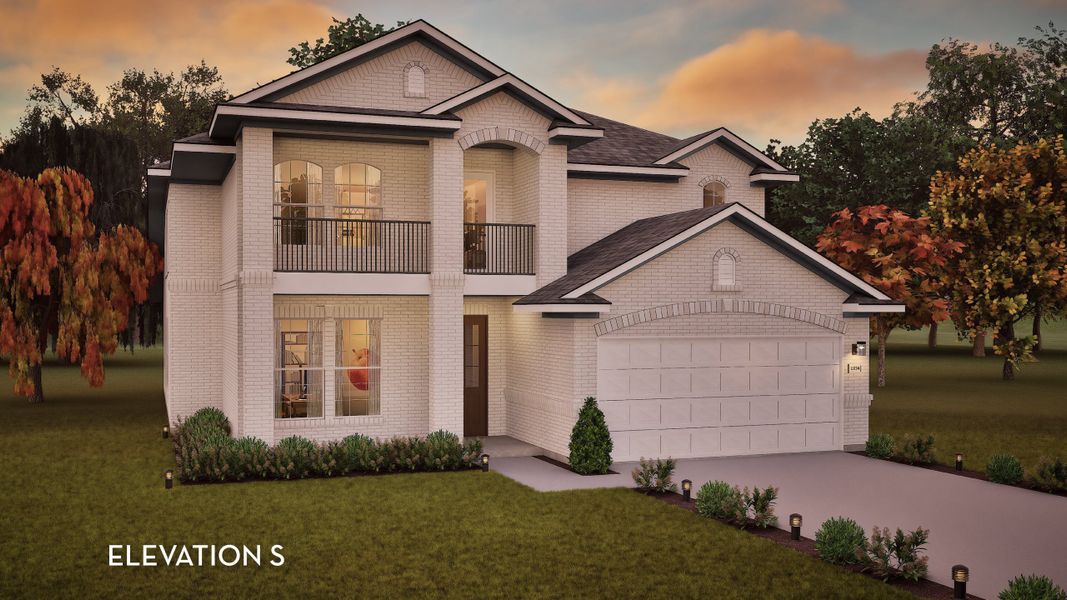 Representative exterior photo of a completed home built from the Silverthorne by CastleRock Communities in Green Meadows, Celina, TX (Image 17).