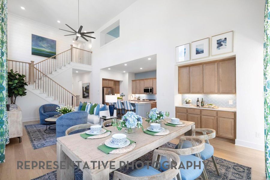 Furnished interior view inside a new home in Wolf Ranch, Georgetown (Image 24).