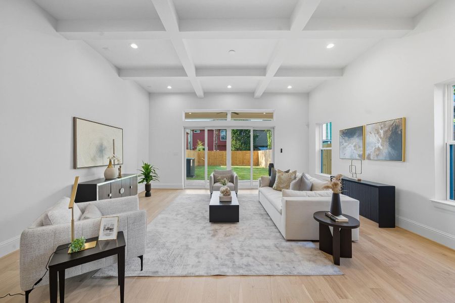 Furnished interior view inside a new home in , Houston (Image 25).