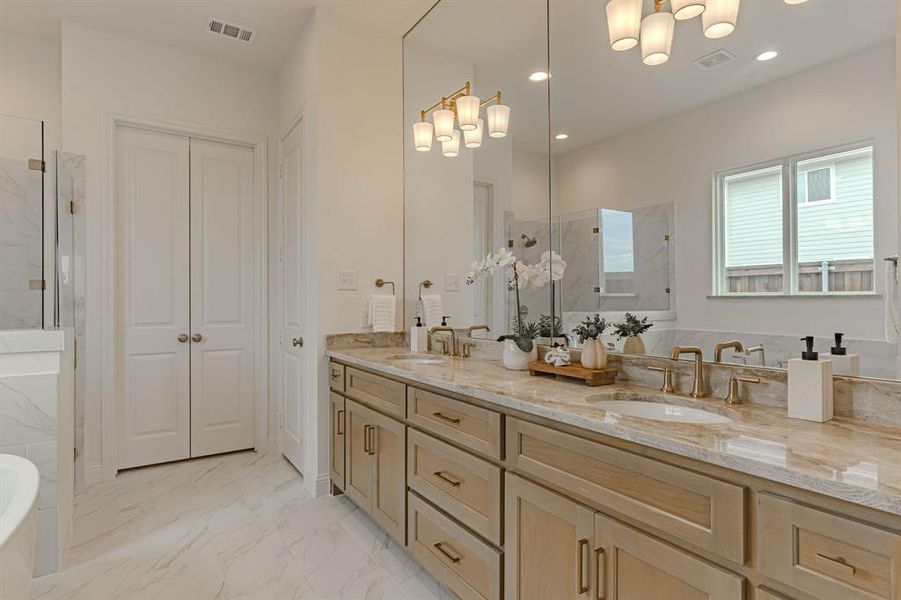 Furnished interior view inside a new home in , Aledo (Image 6).