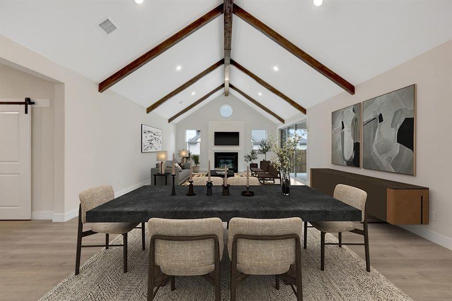 Furnished interior view inside a new home in Elevon, Lavon (Image 9).