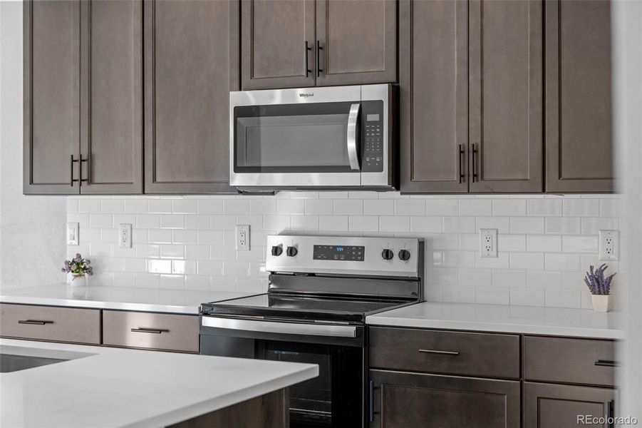 Close-up of interior finishes inside a home in Painted Prairie, Aurora (Image 18).