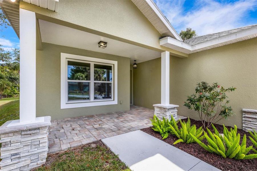 Exterior details and patio area of a home in , Englewood (Image 4).