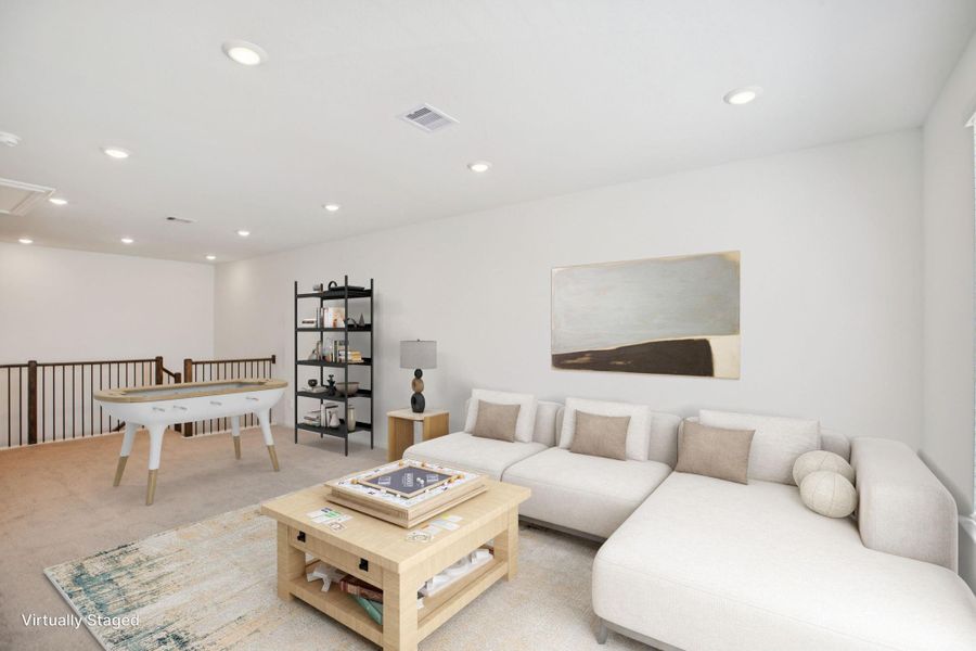 Furnished interior view inside a new home in Pinewood Trails - Luxe Series, Atascocita (Image 18).