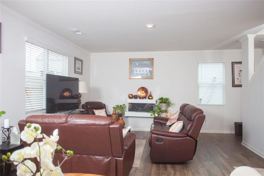 Furnished interior view inside a new home in , Braselton (Image 22).