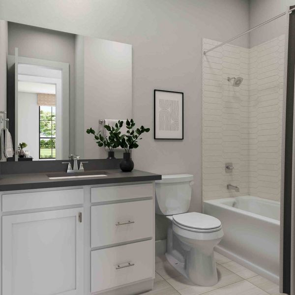 Furnished interior view inside a new home in The Arbor At Pecan Ridge, Fulshear (Image 26).