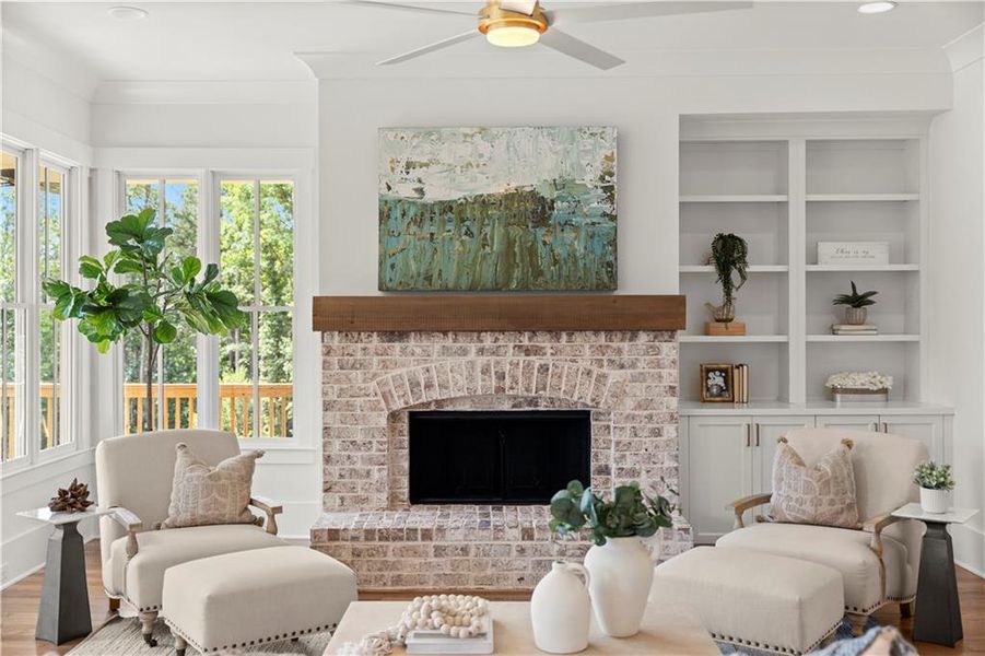 Furnished interior view inside a new home in , Acworth (Image 9).