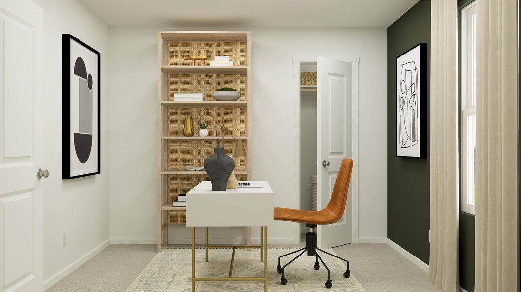 Furnished interior view inside a new home in River Bridge Ranch, San Marcos (Image 4).