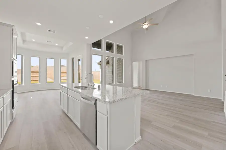 Furnished interior view inside a new home in The Trails, New Caney (Image 9). Furnished interior view inside a new home in The Trails, New Caney (Image 9).