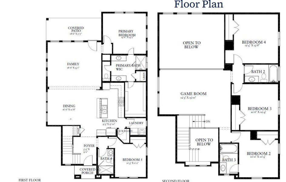 2D floor plan layout of this home in Easton Park, Austin, TX (Image 4). 2D floor plan layout of this home in Easton Park, Austin, TX (Image 4).