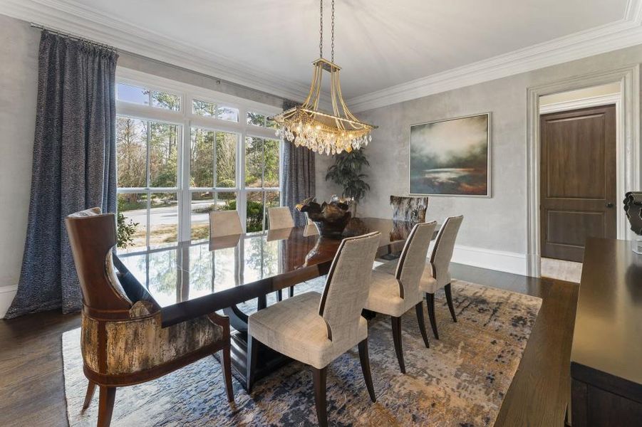 Furnished interior view inside a new home in , Johns Creek (Image 45).