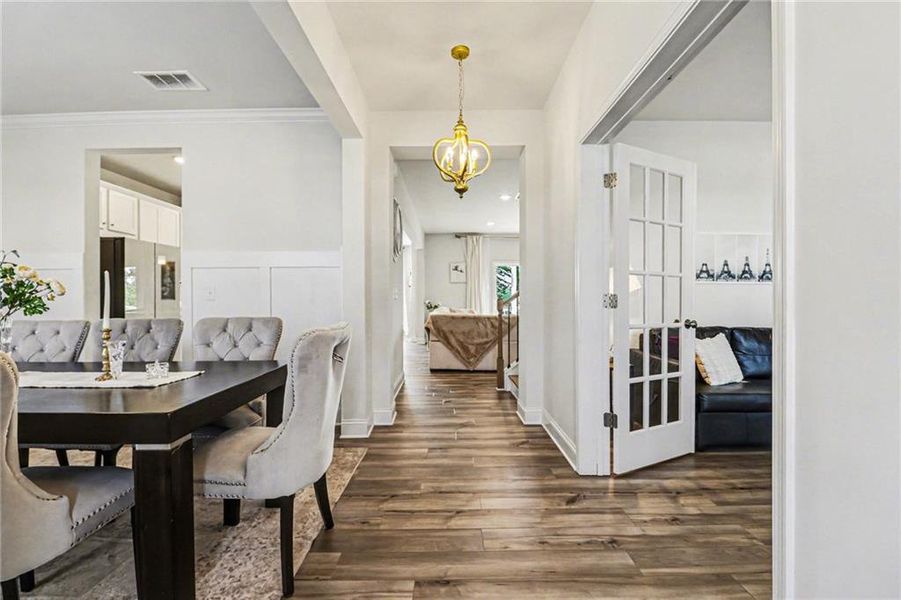 Furnished interior view inside a new home in Carmichael Farms, Canton (Image 24).