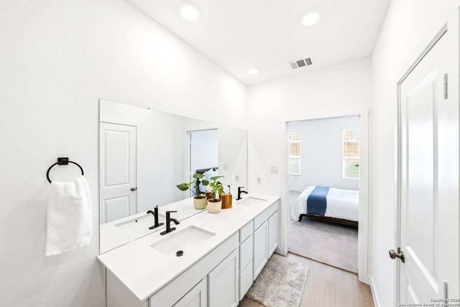 Furnished interior view inside a new home in Hidden Trails: Coastline Collection, Bulverde (Image 10).