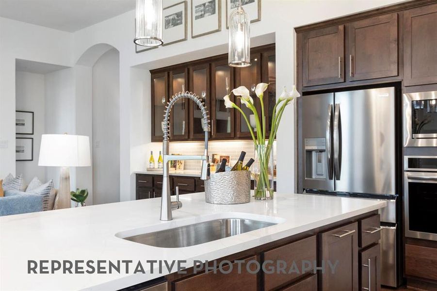 Furnished interior view inside a new home in Tavolo Park, Fort Worth (Image 10).