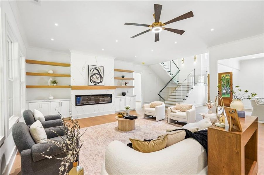 Furnished interior view inside a new home in , Buford (Image 6).