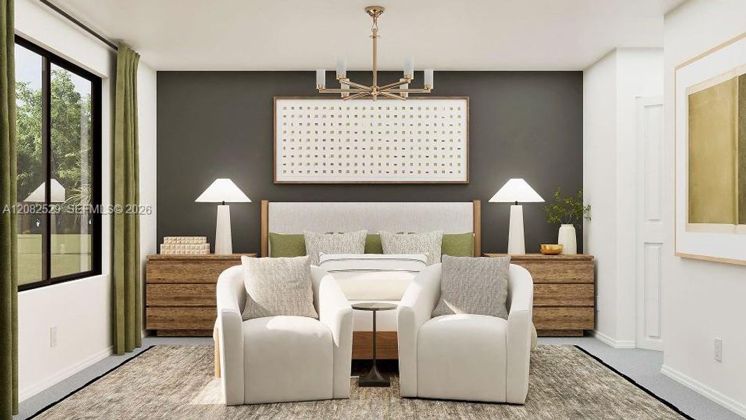 Furnished interior view inside a new home in Solterra, Sunrise (Image 11).