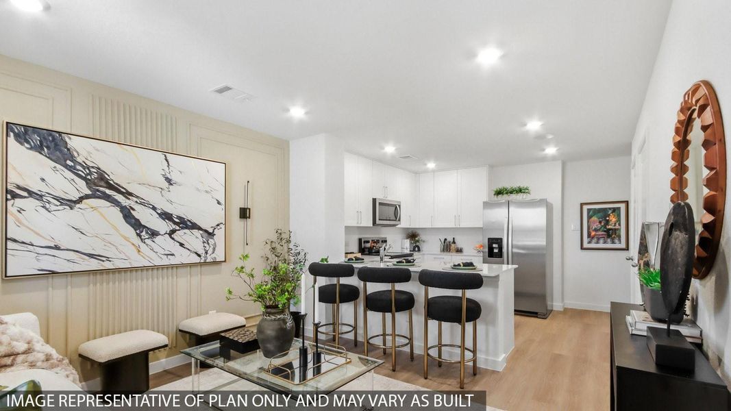 Furnished interior view inside a new home in Baron Village, Conroe (Image 12).
