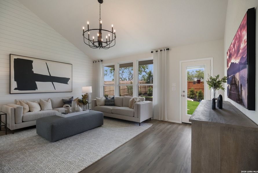 Furnished interior view inside a new home in Horizon Ridge, San Antonio (Image 12).