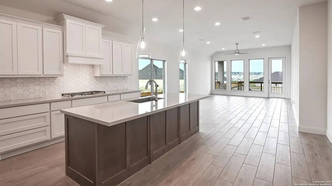 Furnished interior view inside a new home in Homestead 55', Cibolo (Image 9).