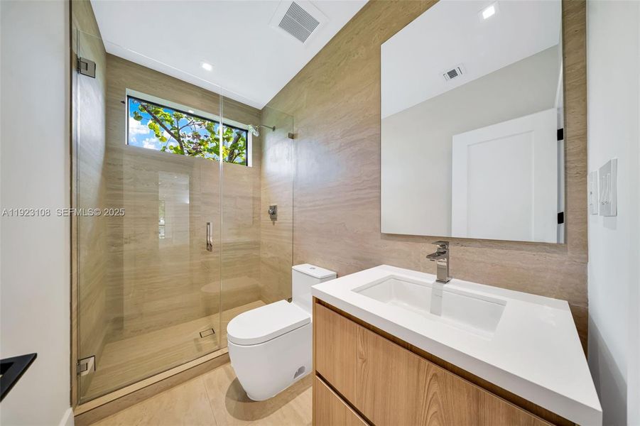 Furnished interior view inside a new home in , Miami (Image 16).