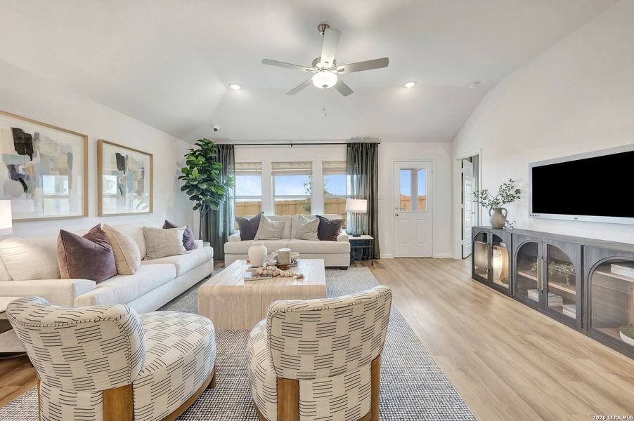 Furnished interior view inside a new home in Verano Farms, San Antonio (Image 10).