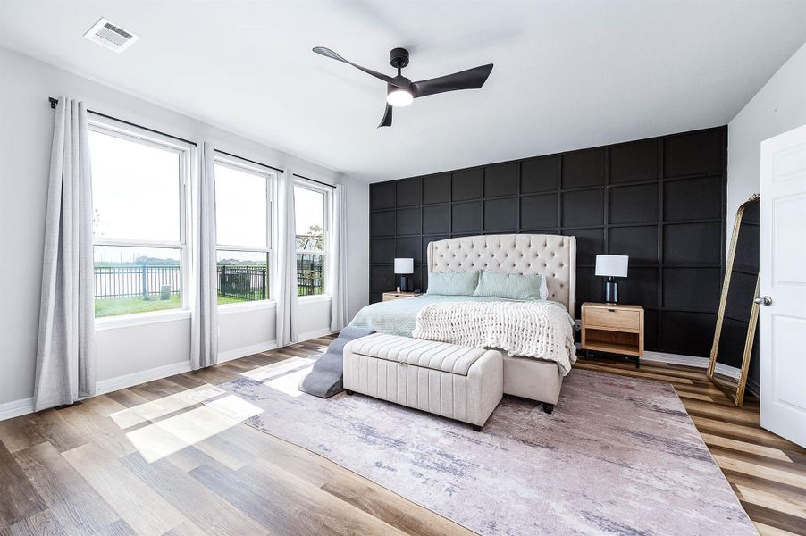 Furnished interior view inside a new home in Sunterra 60ft, Katy (Image 17). Furnished interior view inside a new home in Sunterra 60ft, Katy (Image 17).