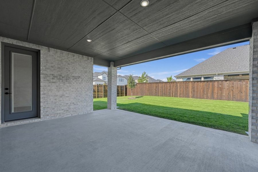 Exterior details and patio area of a home in The Ridge at Northlake, Northlake (Image 3).