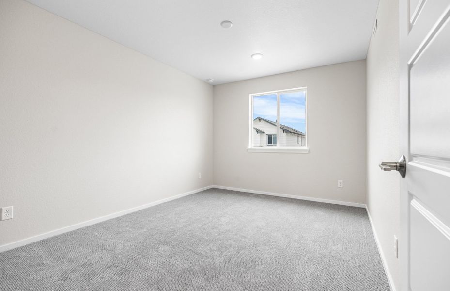 Spacious, unfurnished interior of a new home in Barefoot Village, Firestone (Image 16). Spacious, unfurnished interior of a new home in Barefoot Village, Firestone (Image 16).