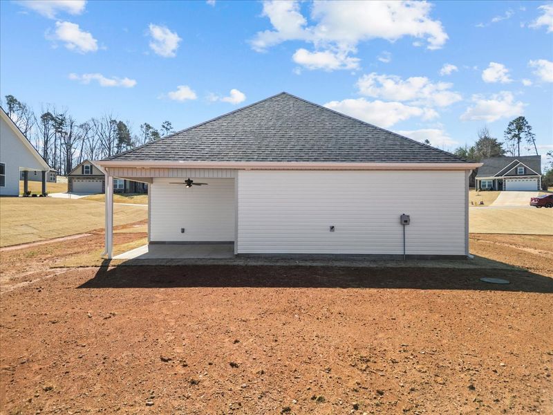 Representative exterior photo of a completed home built from the Cheshire by Enchanted Homes in Mills Gin, Campobello, SC (Image 19).