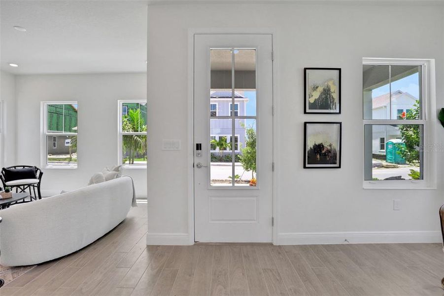 Furnished interior view inside a new home in Bungalow Walk at Lakewood Ranch, Sarasota (Image 5).