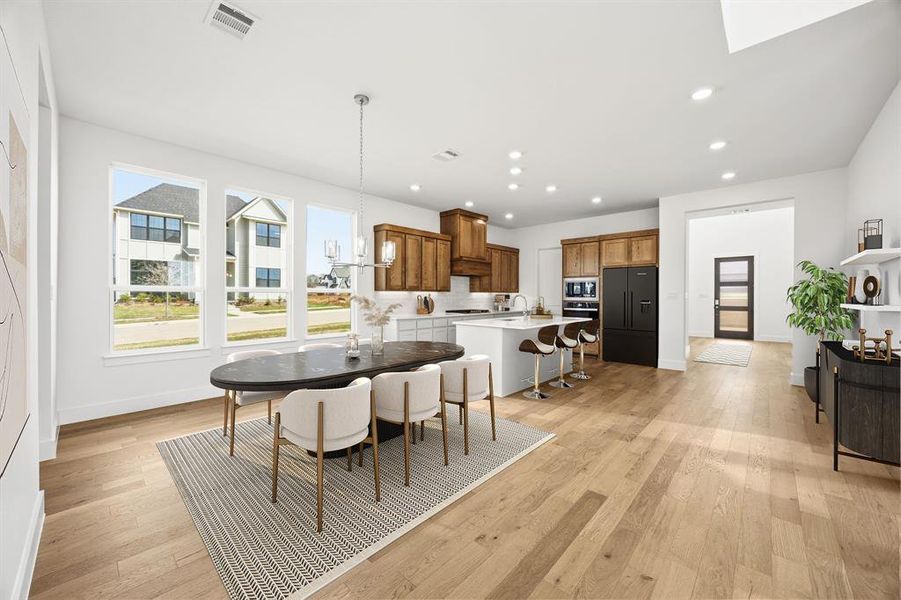 Furnished interior view inside a new home in The Heights at Uptown Celina, Celina (Image 13). Furnished interior view inside a new home in The Heights at Uptown Celina, Celina (Image 13).