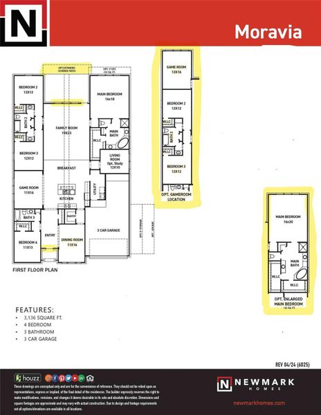 2D floor plan layout of this home in Katy Court 60', Katy, TX (Image 4). 2D floor plan layout of this home in Katy Court 60', Katy, TX (Image 4).