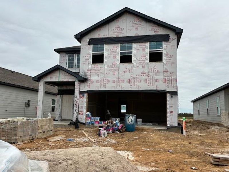 In-progress construction of a new home in Laurel Farms, Brookshire, TX (Image 19).