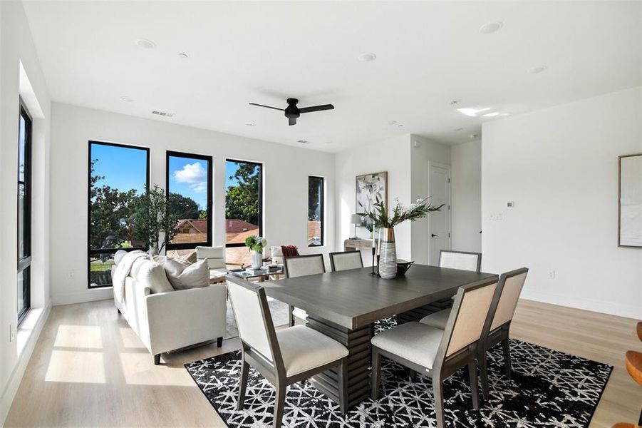 Furnished interior view inside a new home in , Dallas (Image 16).