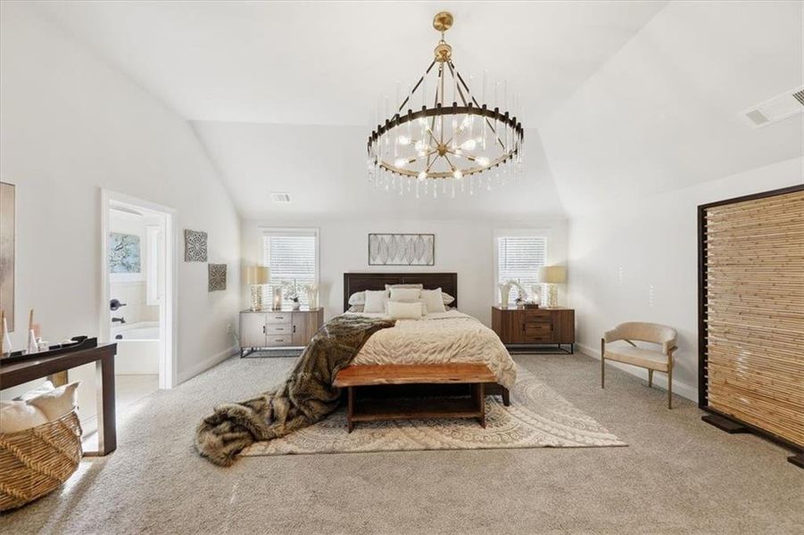 Furnished interior view inside a new home in Nine Oaks, Locust Grove (Image 34).