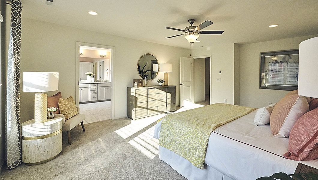 Furnished interior view inside a new home in The Meadows at Kinsley, Jamestown (Image 27). Furnished interior view inside a new home in The Meadows at Kinsley, Jamestown (Image 27).