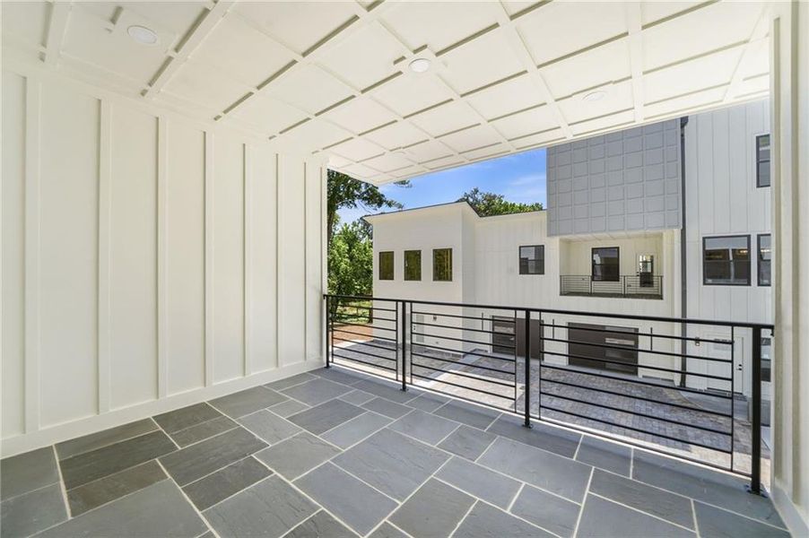 Exterior details and patio area of a home in , Roswell (Image 3).
